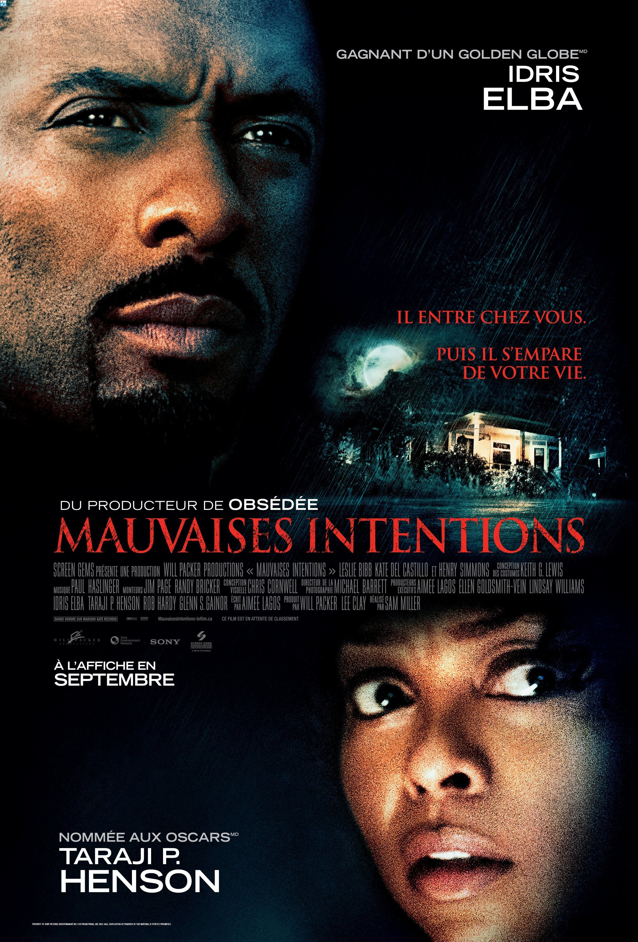 L'affiche du film Mauvaises intentions [2014]