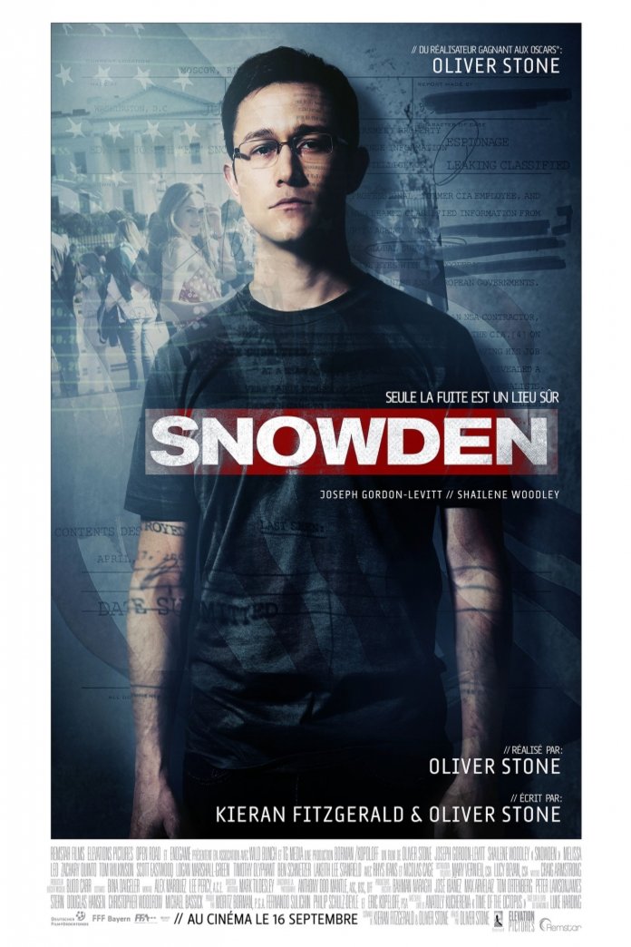 L'affiche du film Snowden v.f. [2016]