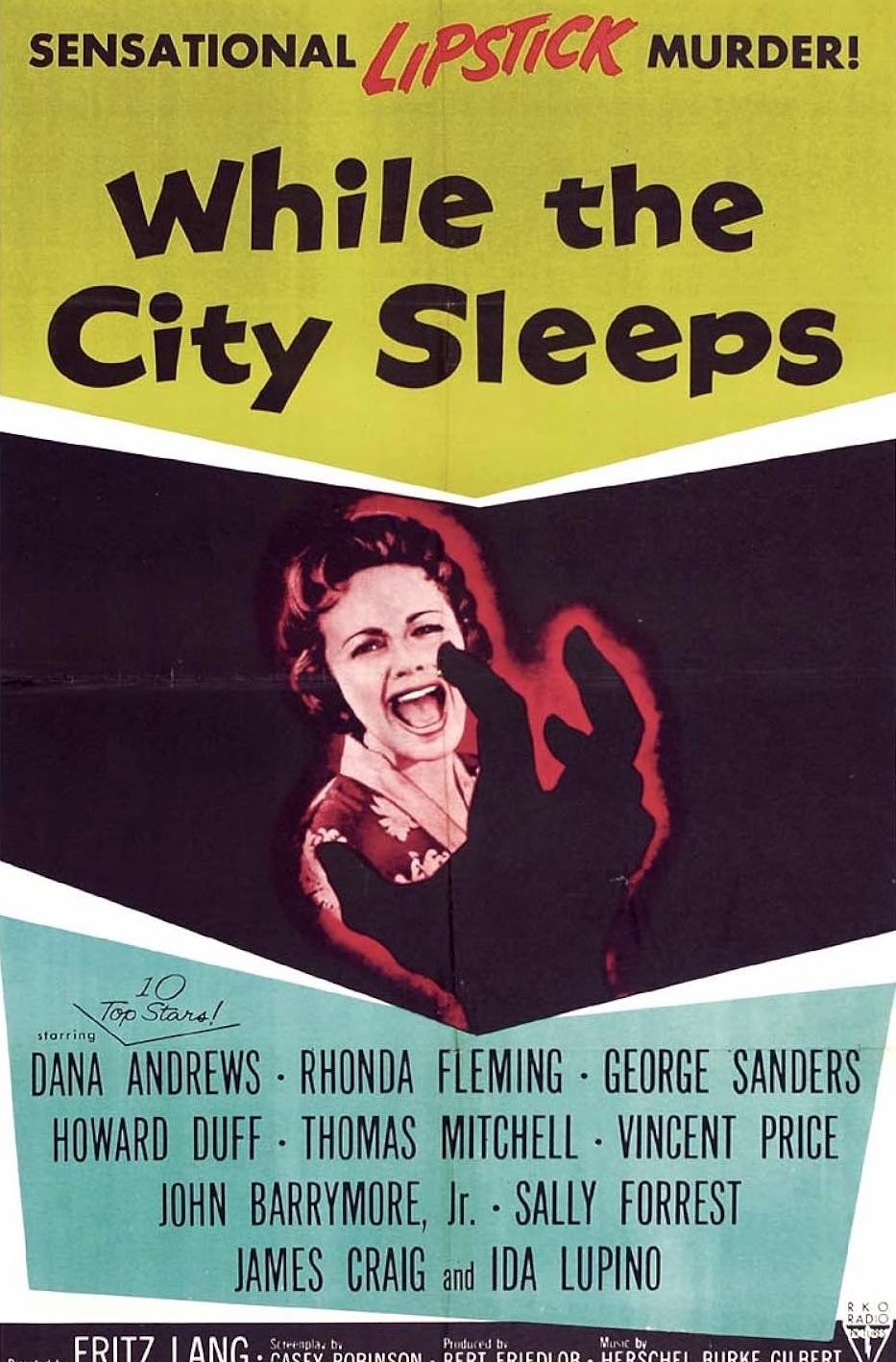 L'affiche du film While the City Sleeps [1956]