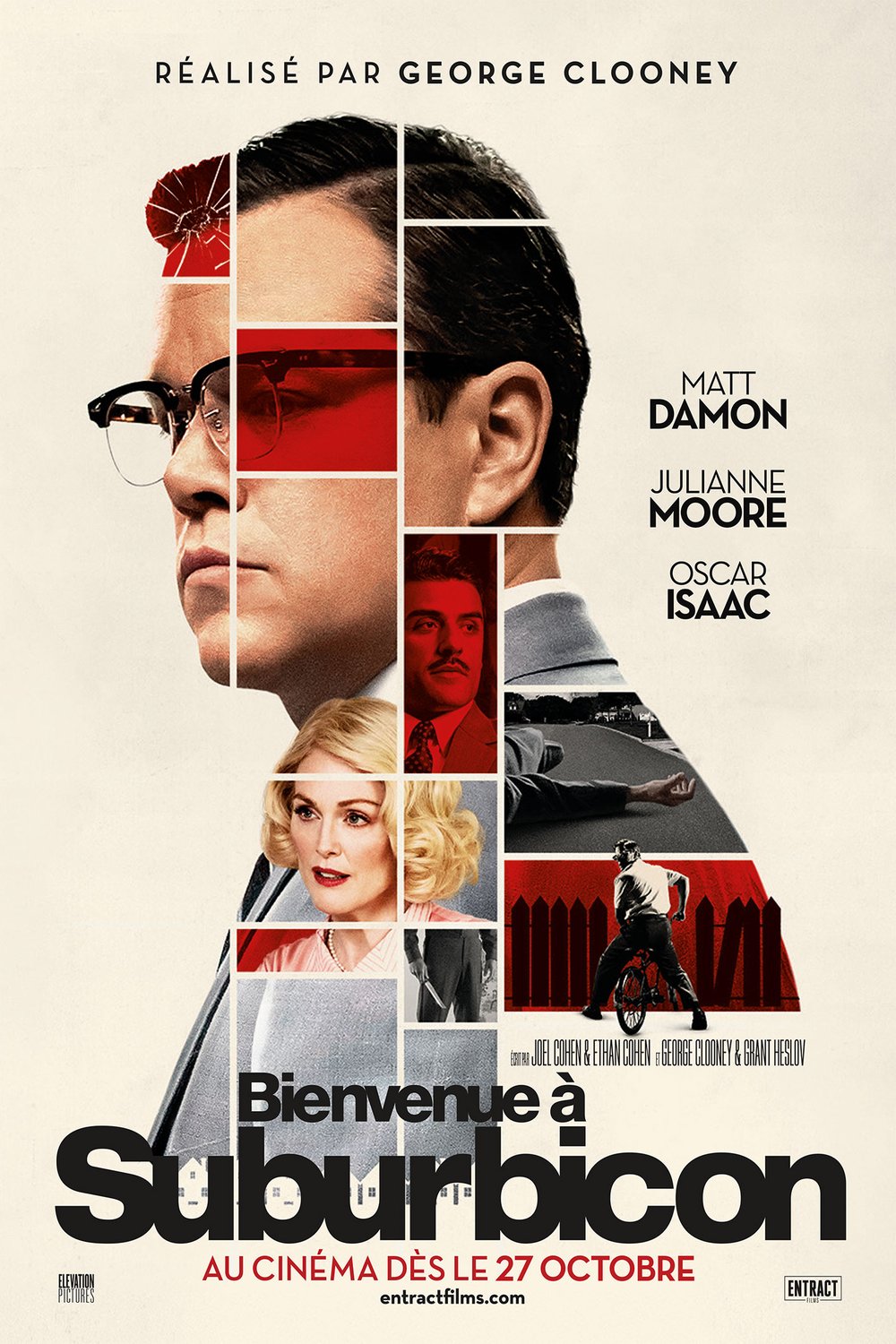 L'affiche du film Bienvenue à Suburbicon [2017]