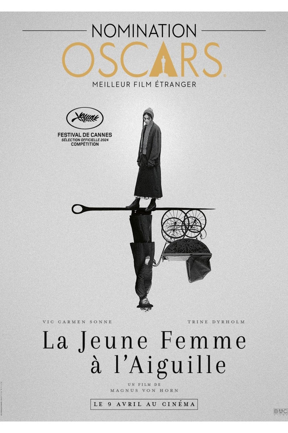 L'affiche du film La jeune femme à l'aiguille [2024]