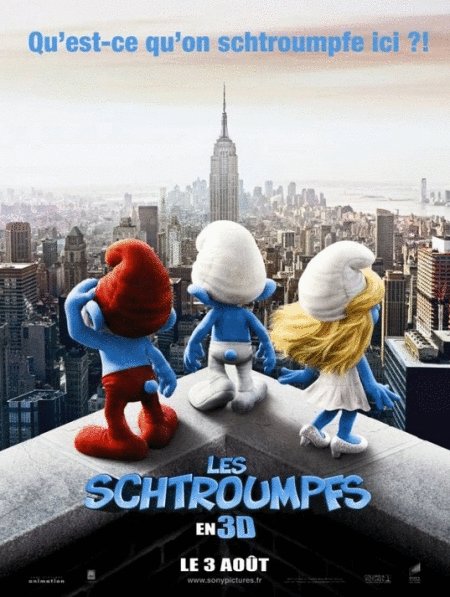 L'affiche du film Les Schtroumpfs [2011]