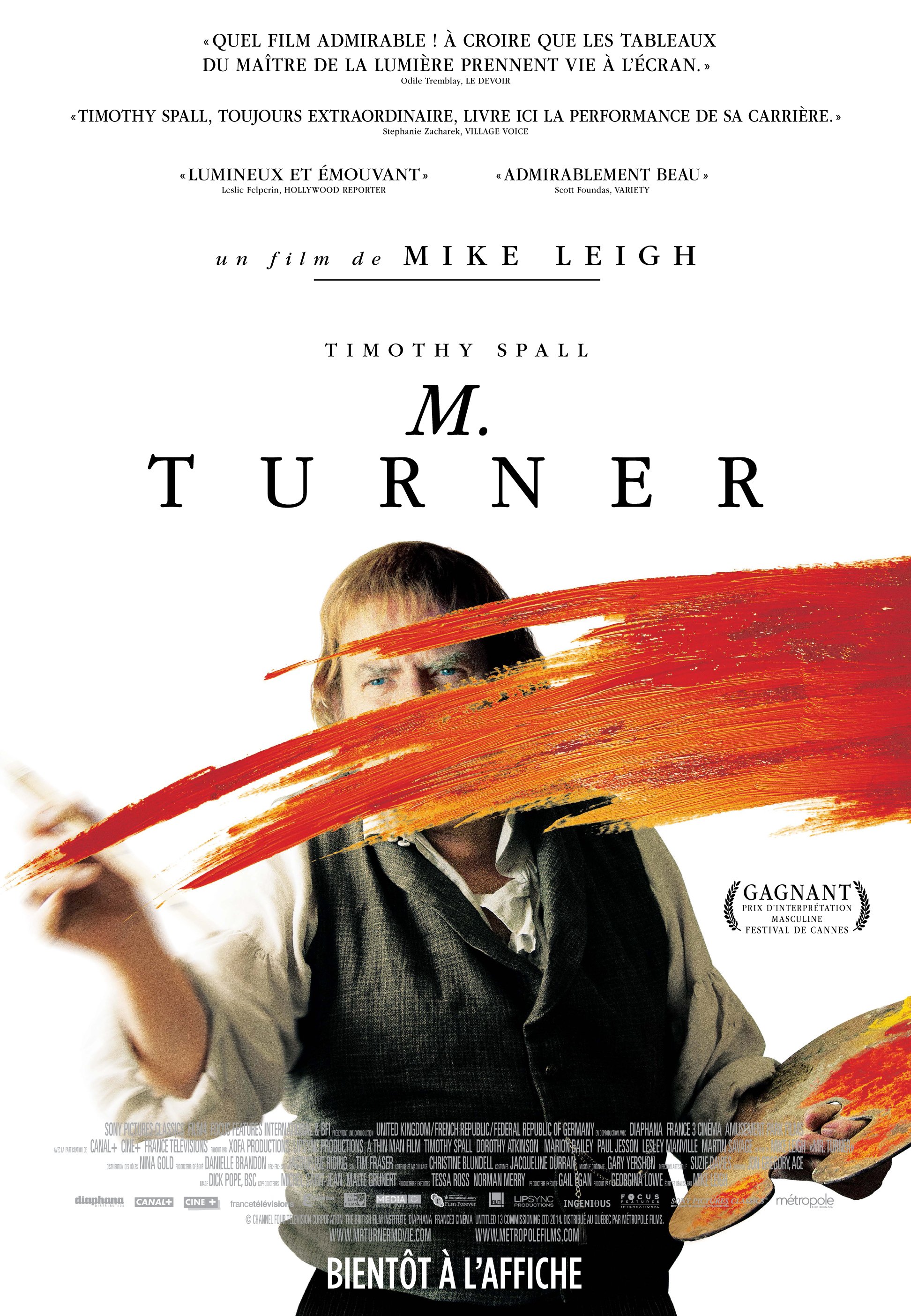 L'affiche du film M. Turner v.f. [2014]
