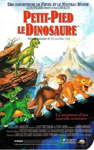 L'affiche du film Petit-Pied, le dinosaure [1988]