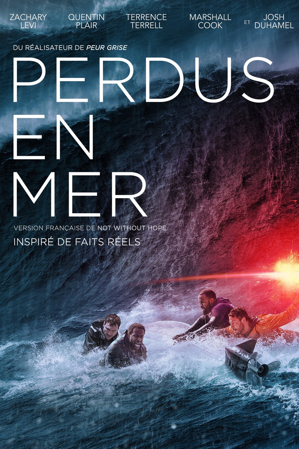 L'affiche du film Perdus en mer [2025]