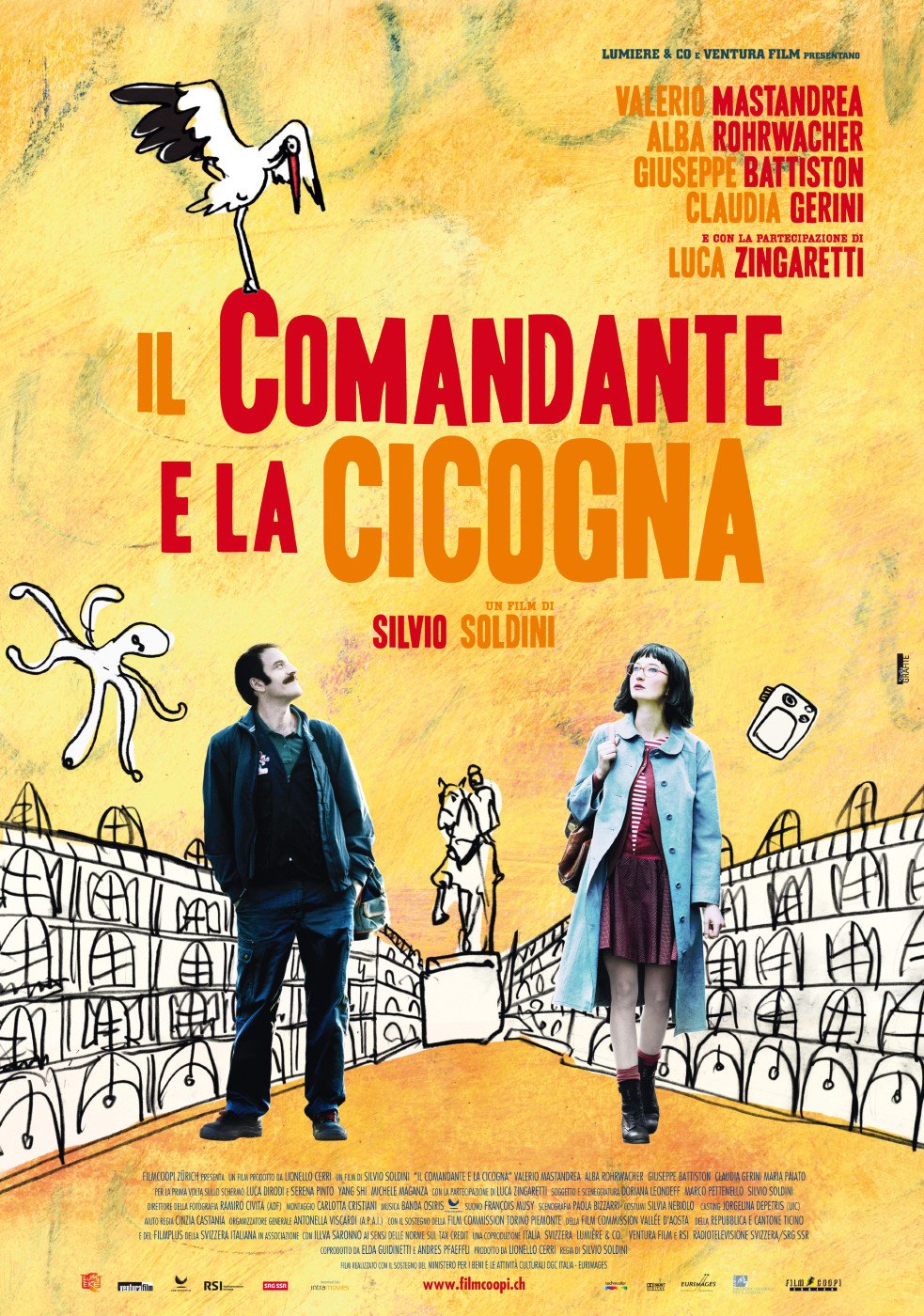 L'affiche du film Il comandante e la cicogna [2012]