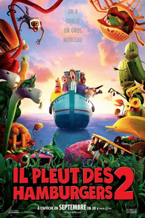 L'affiche du film Il pleut des hamburgers 2 [2013]