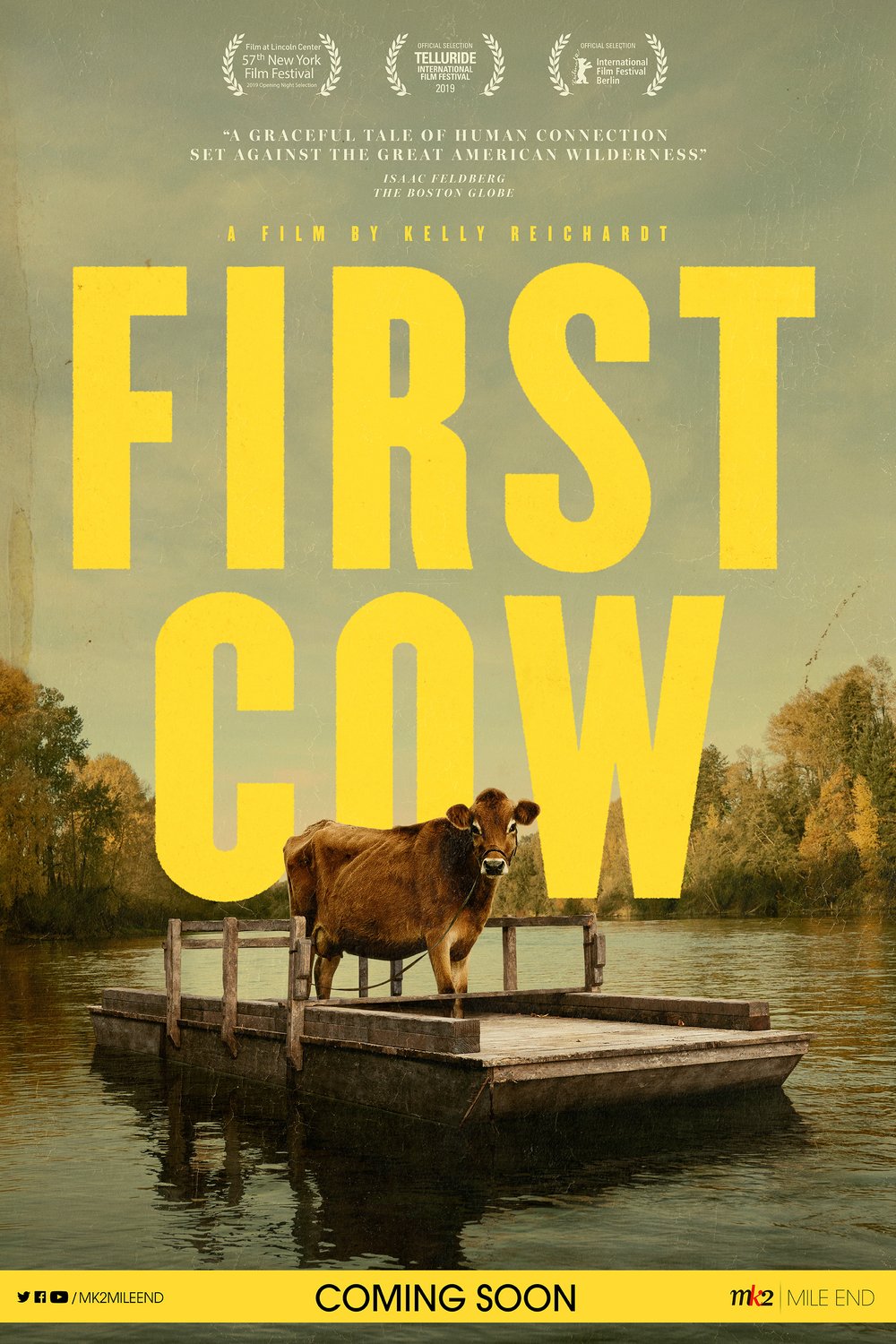 L'affiche du film First Cow [2019]