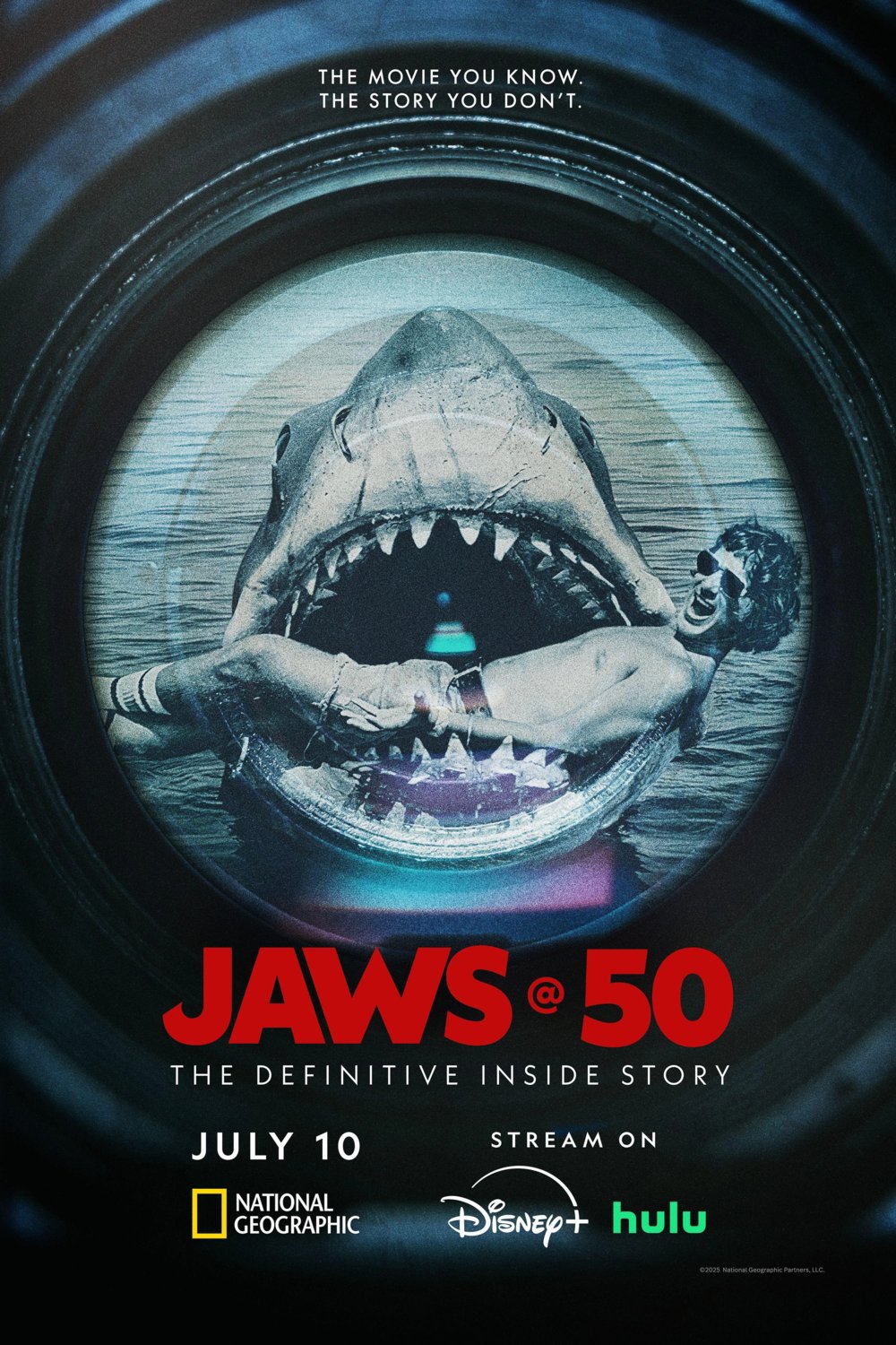 L'affiche du film Jaws @ 50 [2025]