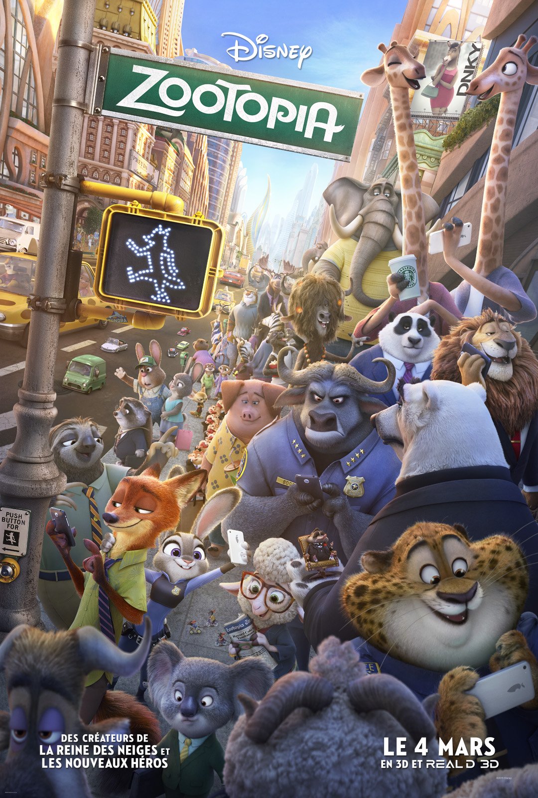 L'affiche du film Zootopia v.f. [2016]