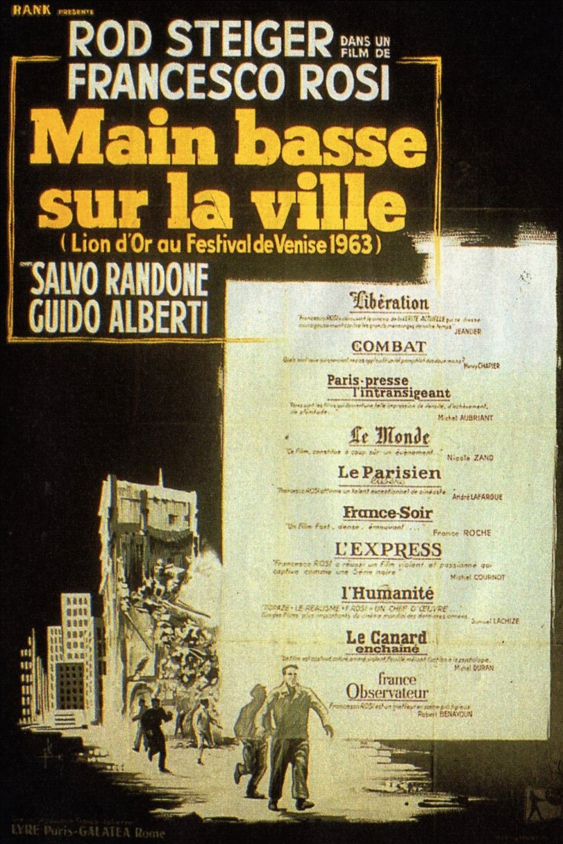 L'affiche du film Main basse sur la ville [1963]
