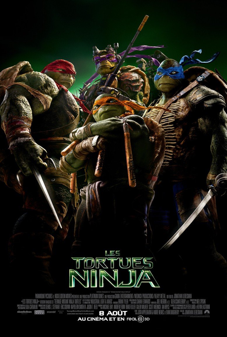 L'affiche du film Les Tortues Ninja [2014]