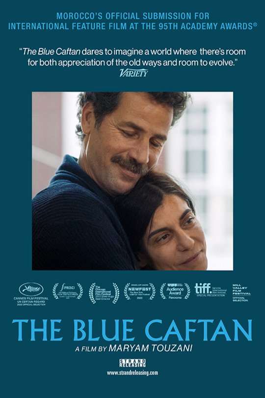 L'affiche du film Le bleu du caftan [2022]