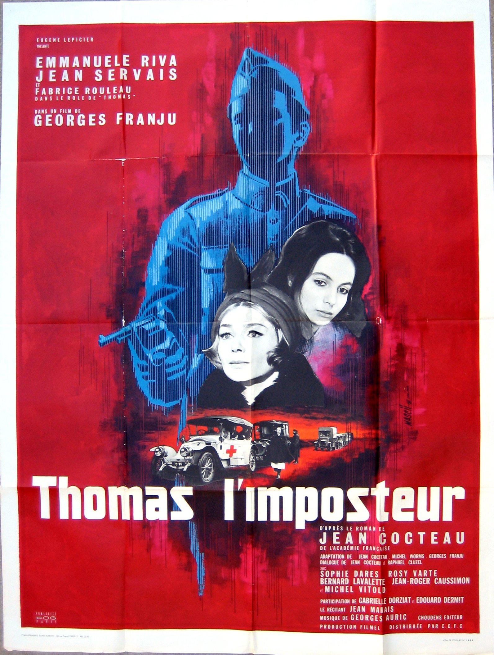 L'affiche du film Thomas l'imposteur [1965]