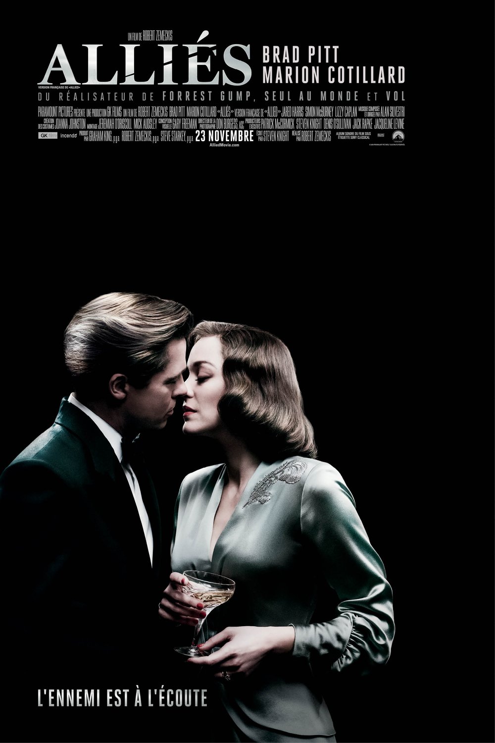 L'affiche du film Alliés v.f. [2016]