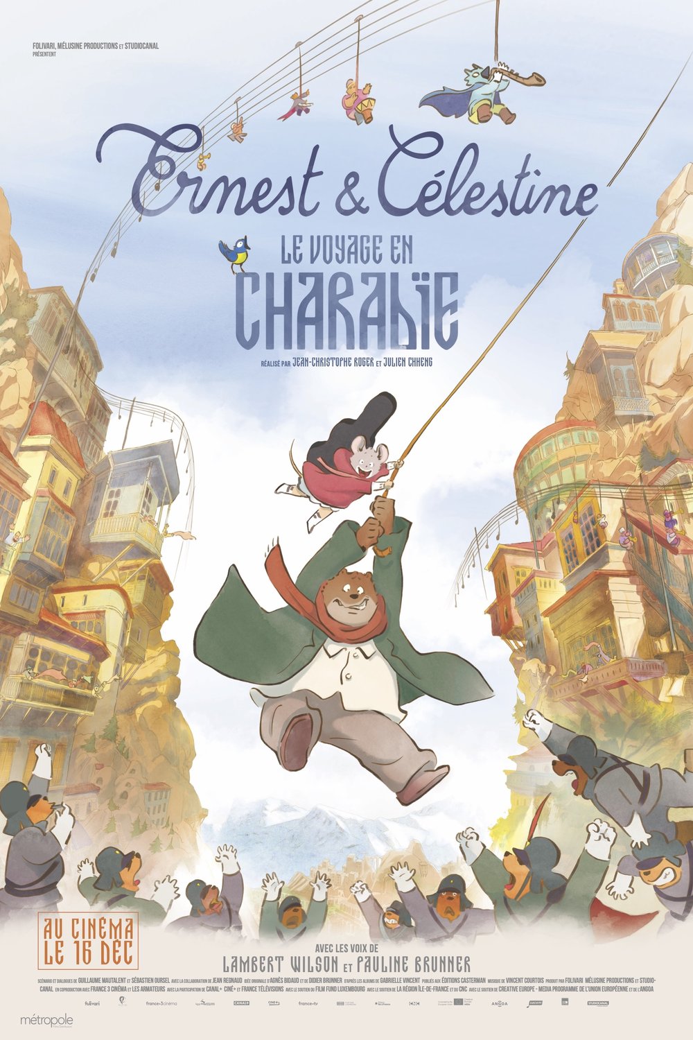 L'affiche du film Ernest et Célestine: le voyage en Charabie [2022]