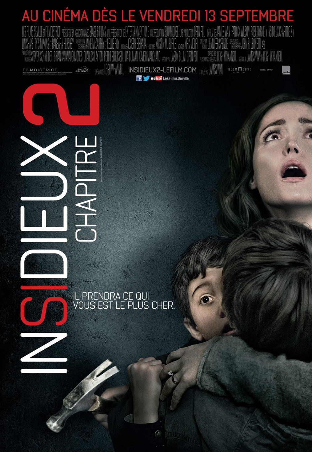 L'affiche du film Insidieux: Chapitre 2 v.f. [2013]