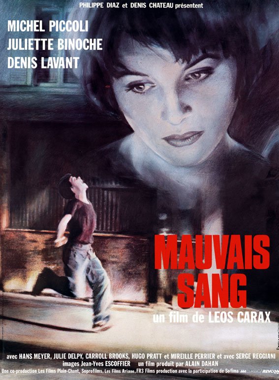 L'affiche du film Mauvais sang [1986]