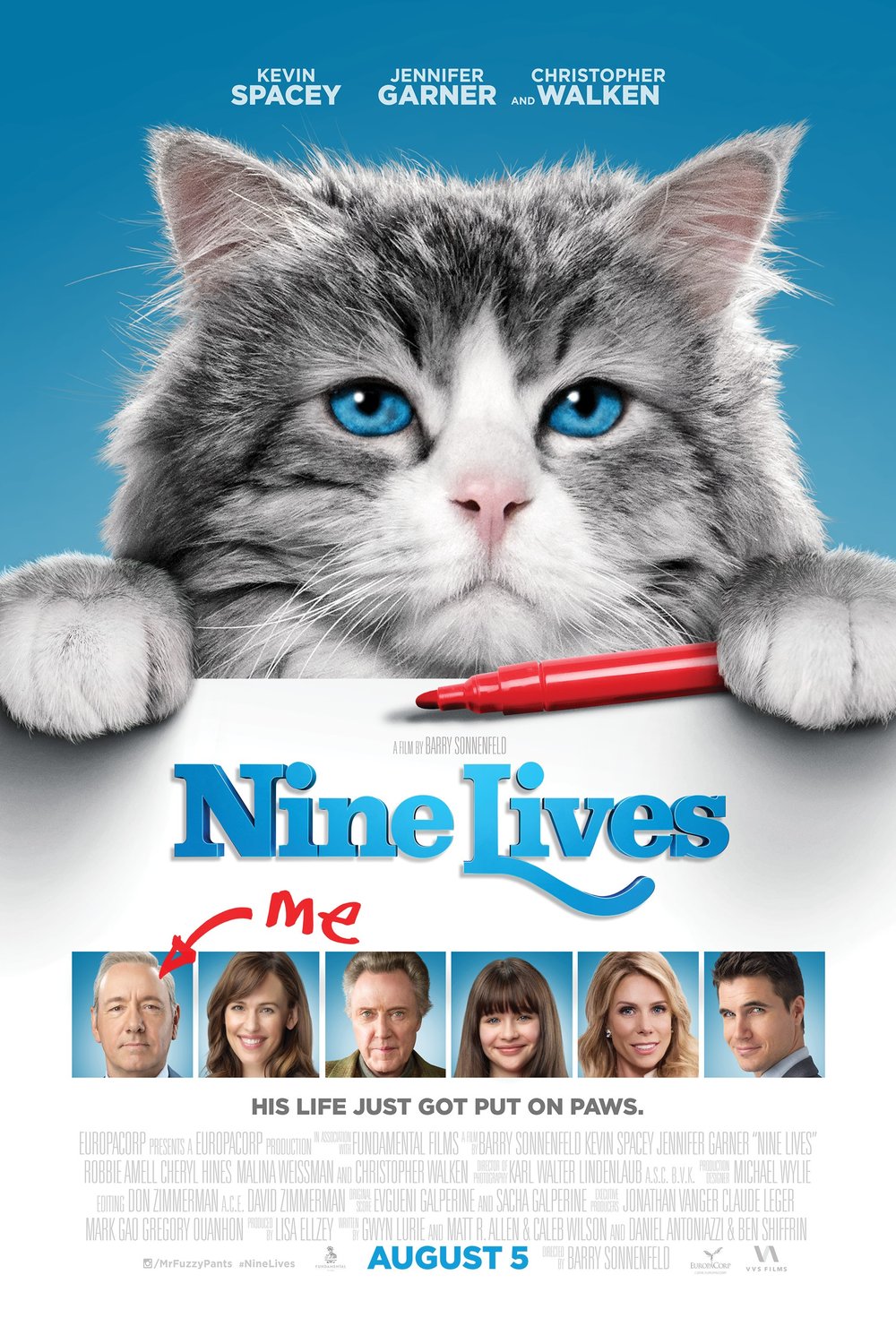 Poster of the movie Nine Lives [2016]