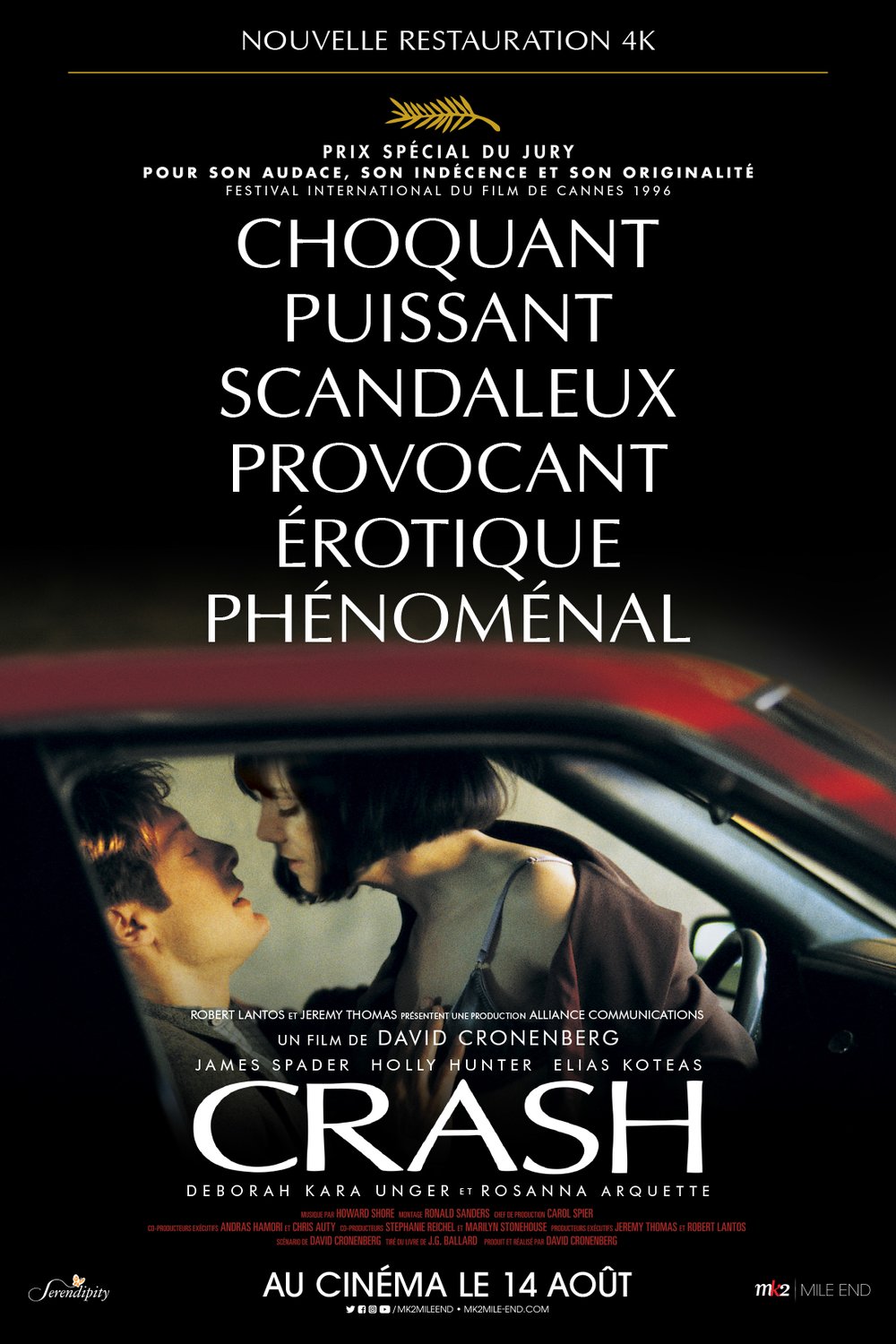 L'affiche du film Crash v.f. [1996]