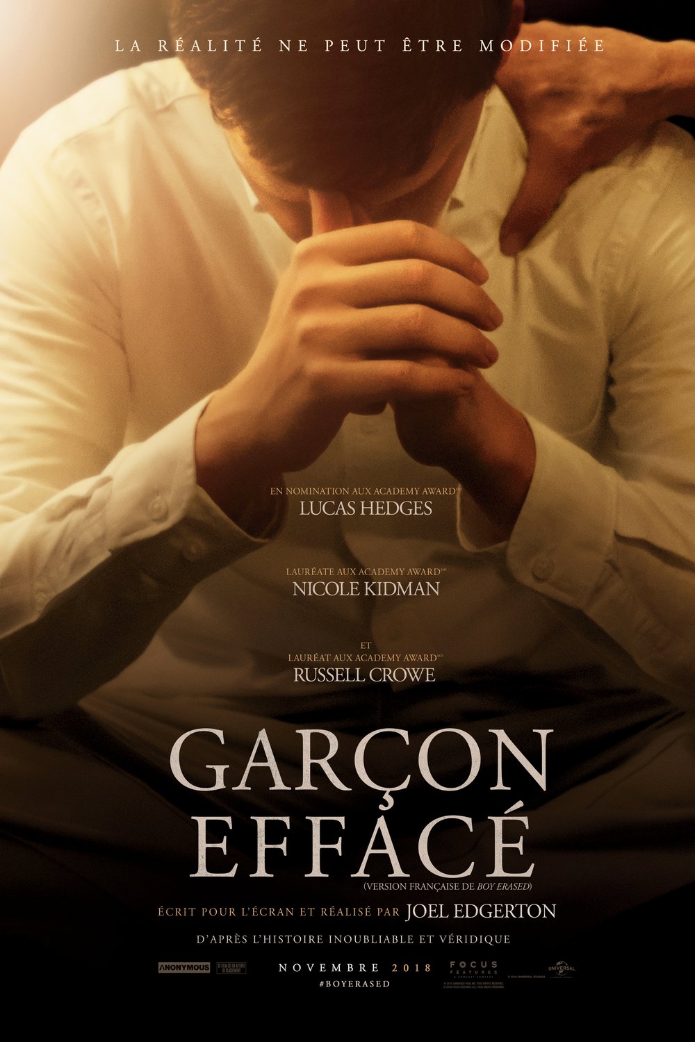 L'affiche du film Garçon effacé [2018]