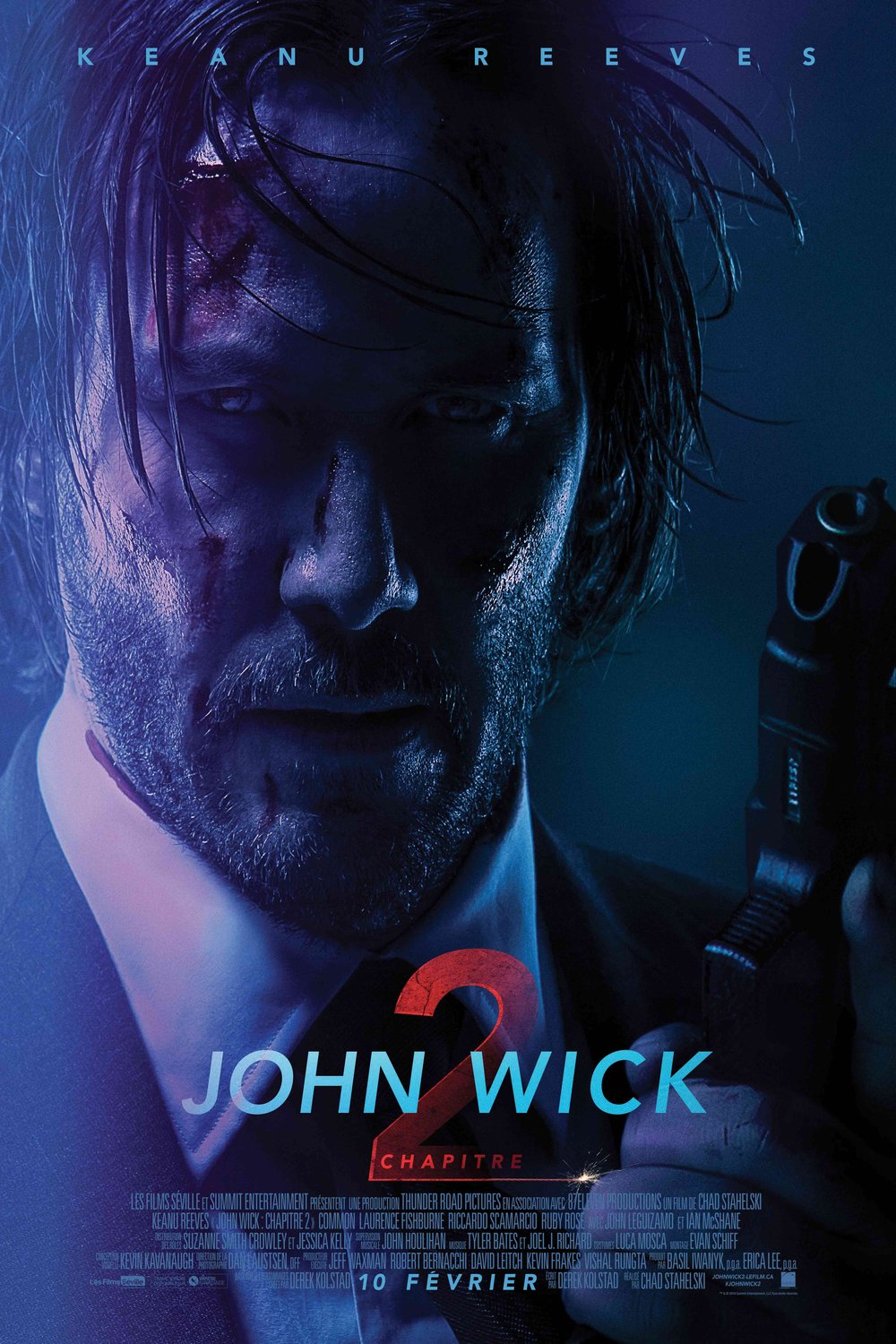 L'affiche du film John Wick: Chapitre 2 v.f. [2017]