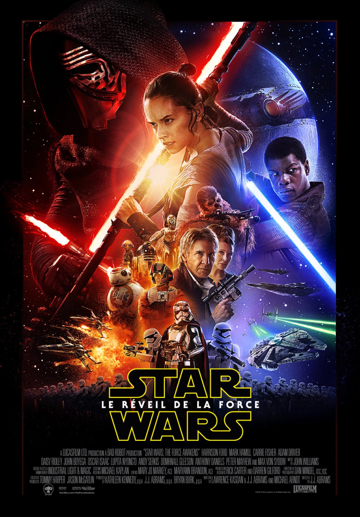 L'affiche du film Star Wars: Épisode VII - Le réveil de la force [2015]