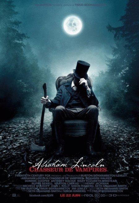 L'affiche du film Abraham Lincoln: chasseur de vampires [2012]