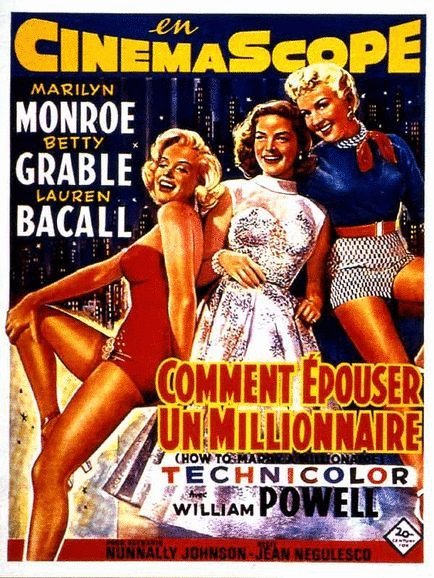 L'affiche du film Comment épouser un millionnaire [1953]