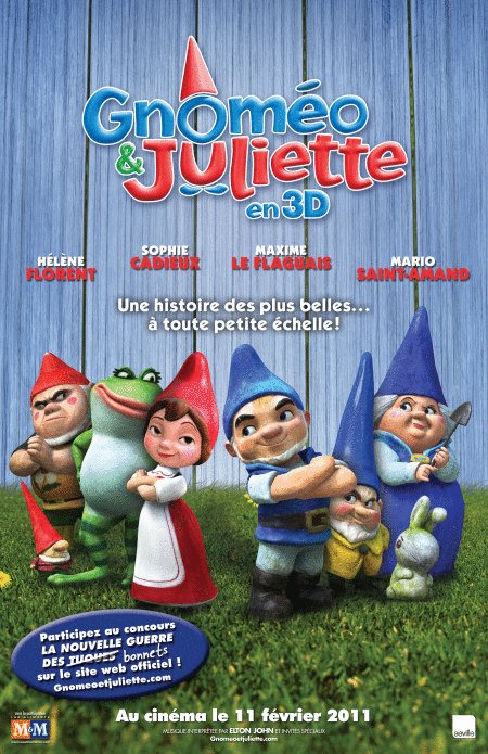 L'affiche du film Gnoméo et Juliette [2011]