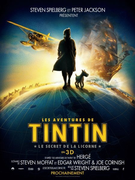 L'affiche du film Les Aventures de Tintin: Le secret de la licorne [2011]