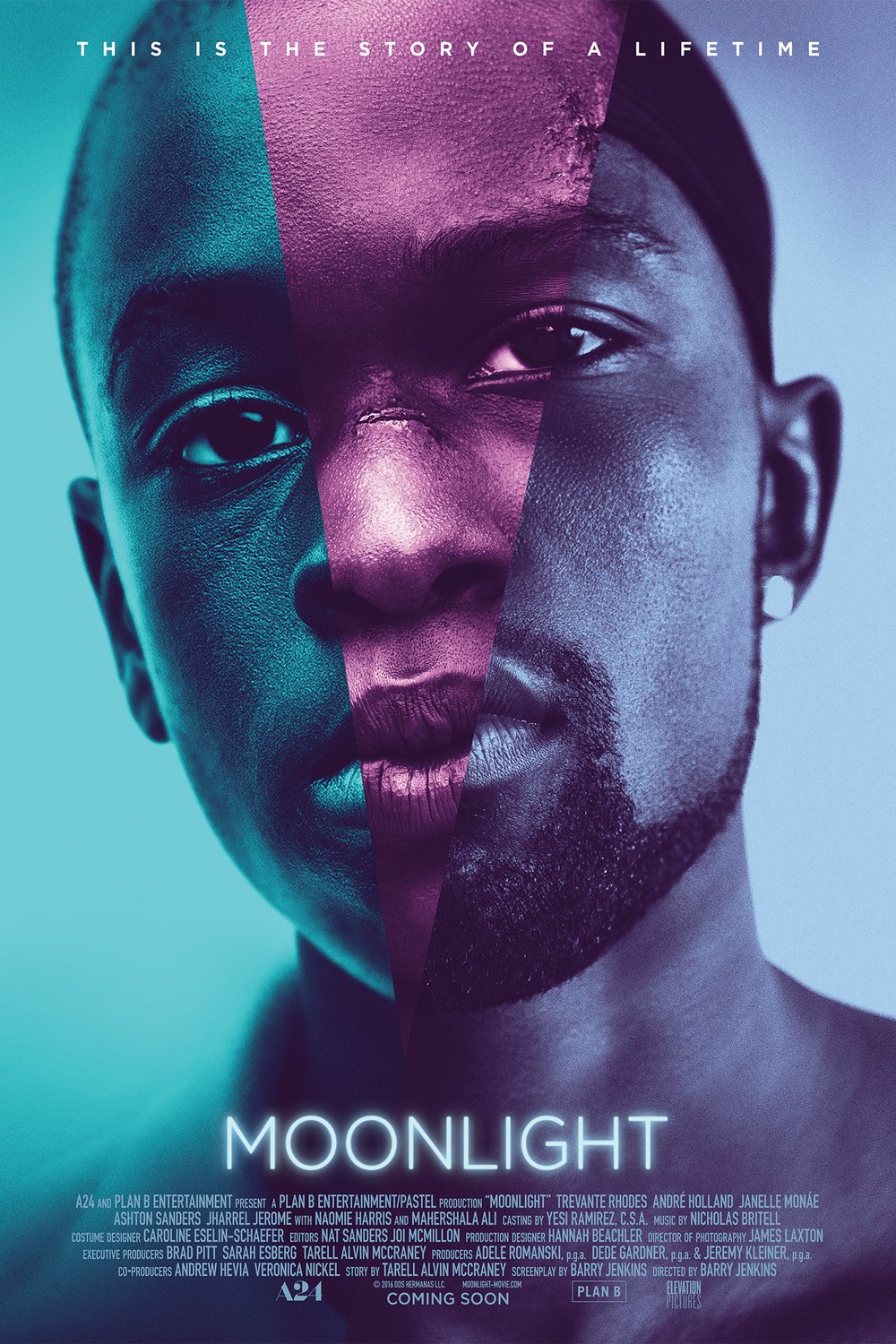 L'affiche du film Moonlight [2016]