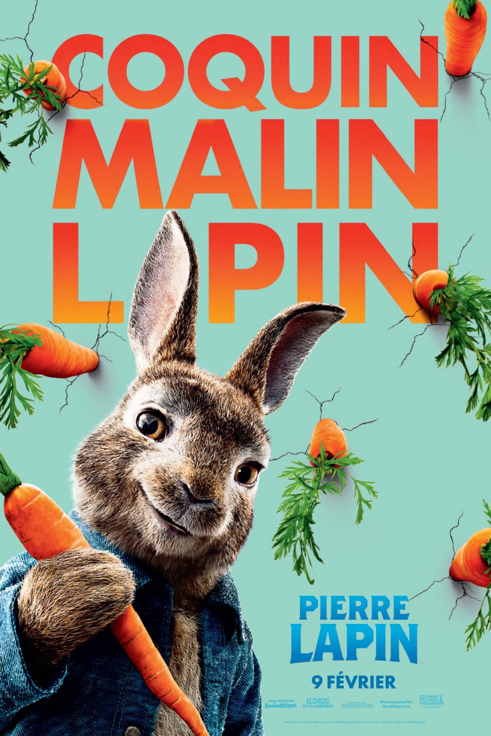 L'affiche du film Pierre Lapin [2018]